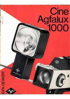 Agfa Cine Agfalux 1000 manual. Camera Instructions.